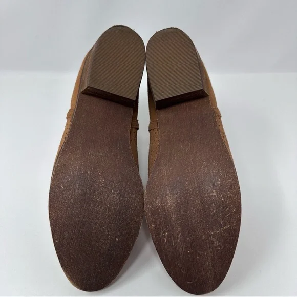 Nordstrom Susina Blakely Suede Leather Ankle Boots Brown Size 6.5 - Picture 6 of 9